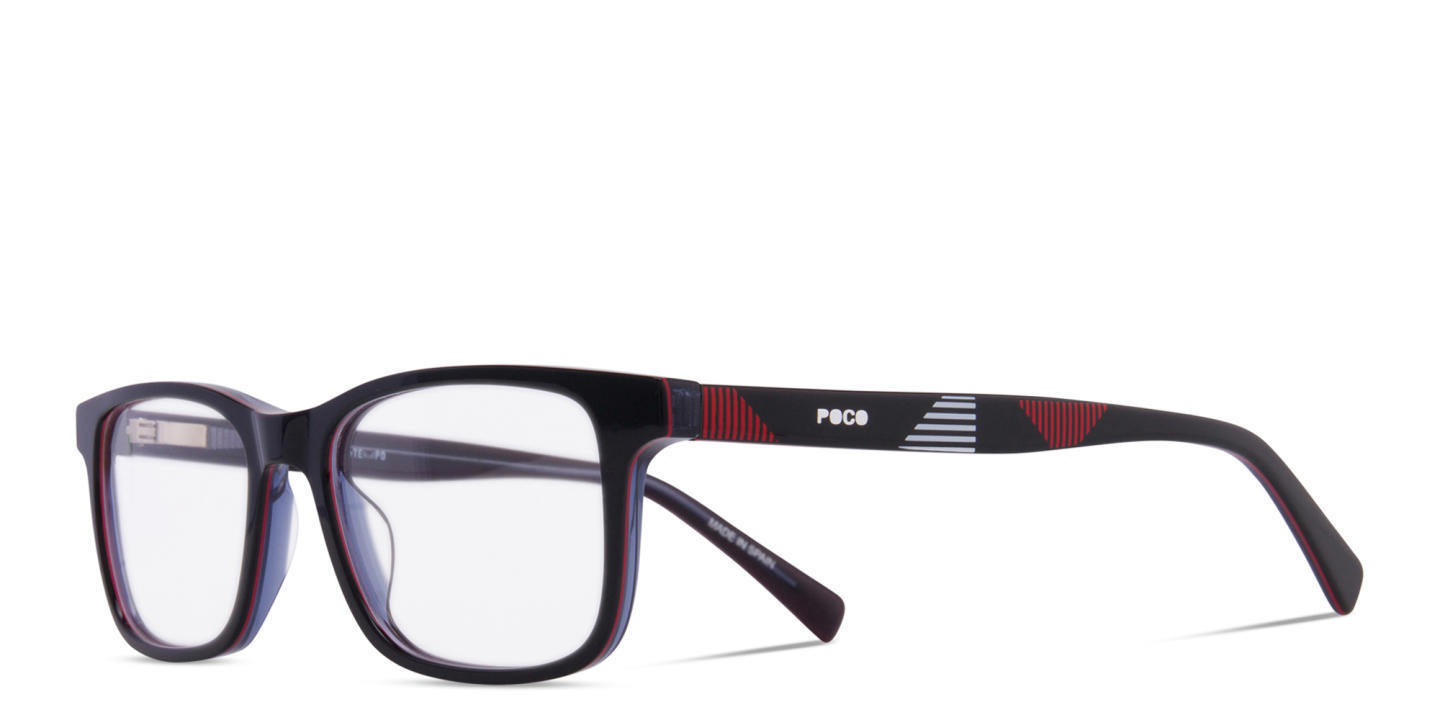 Tempo Rectangle Eyeglasses in Black – Product Photo 1