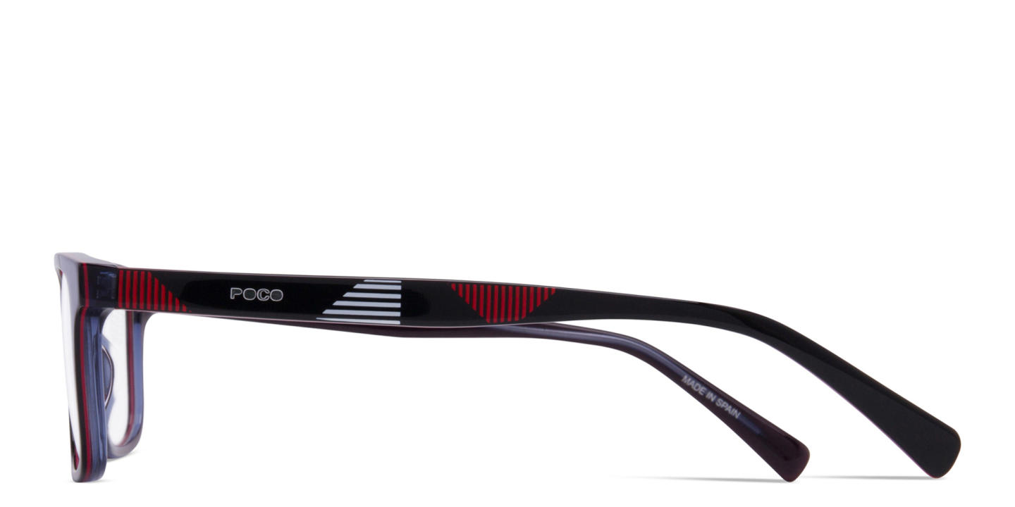 Tempo Rectangle Eyeglasses in Black – Product Photo 2