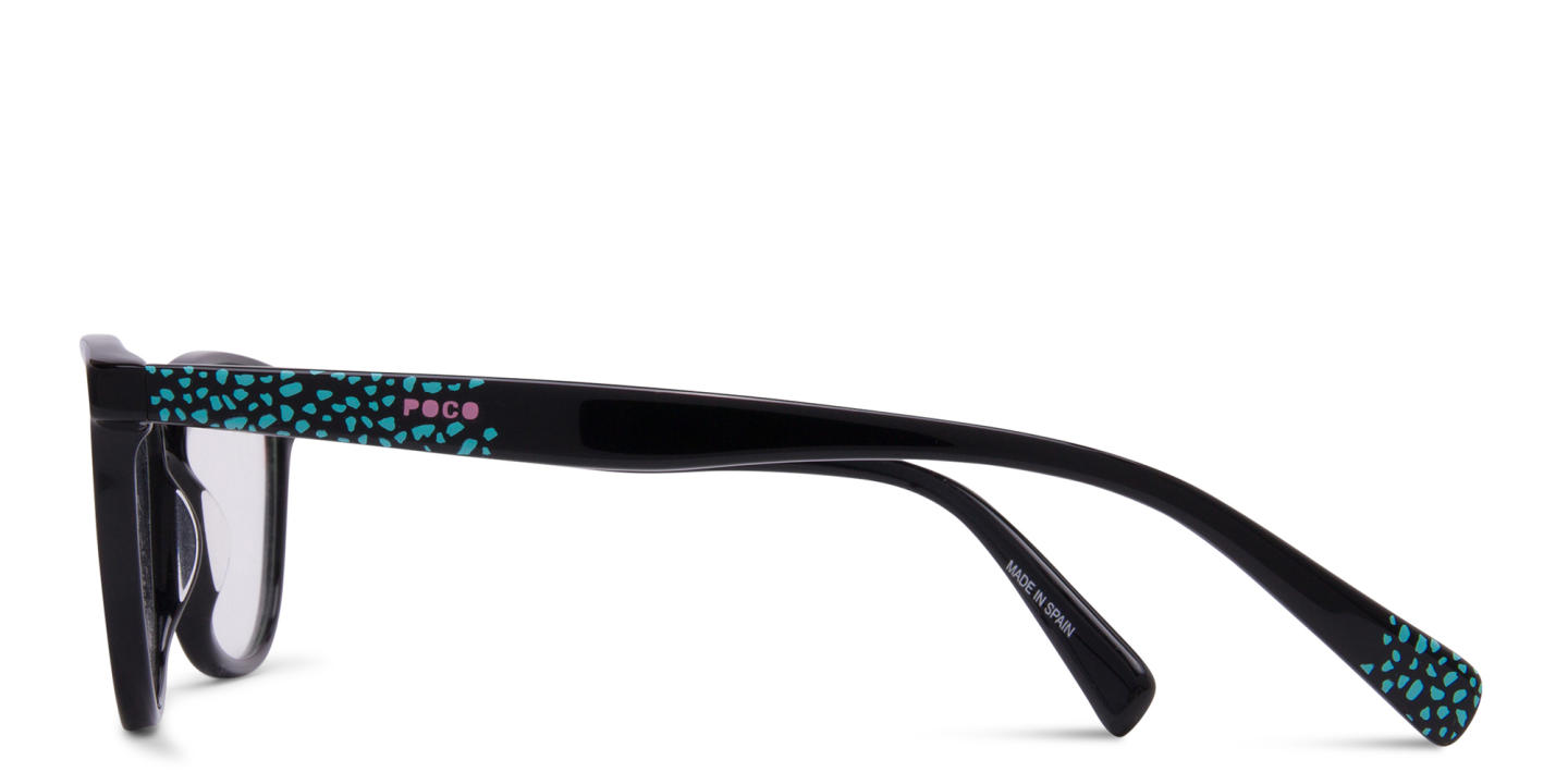 Tempo Square Eyeglasses in Black – Product Photo 2