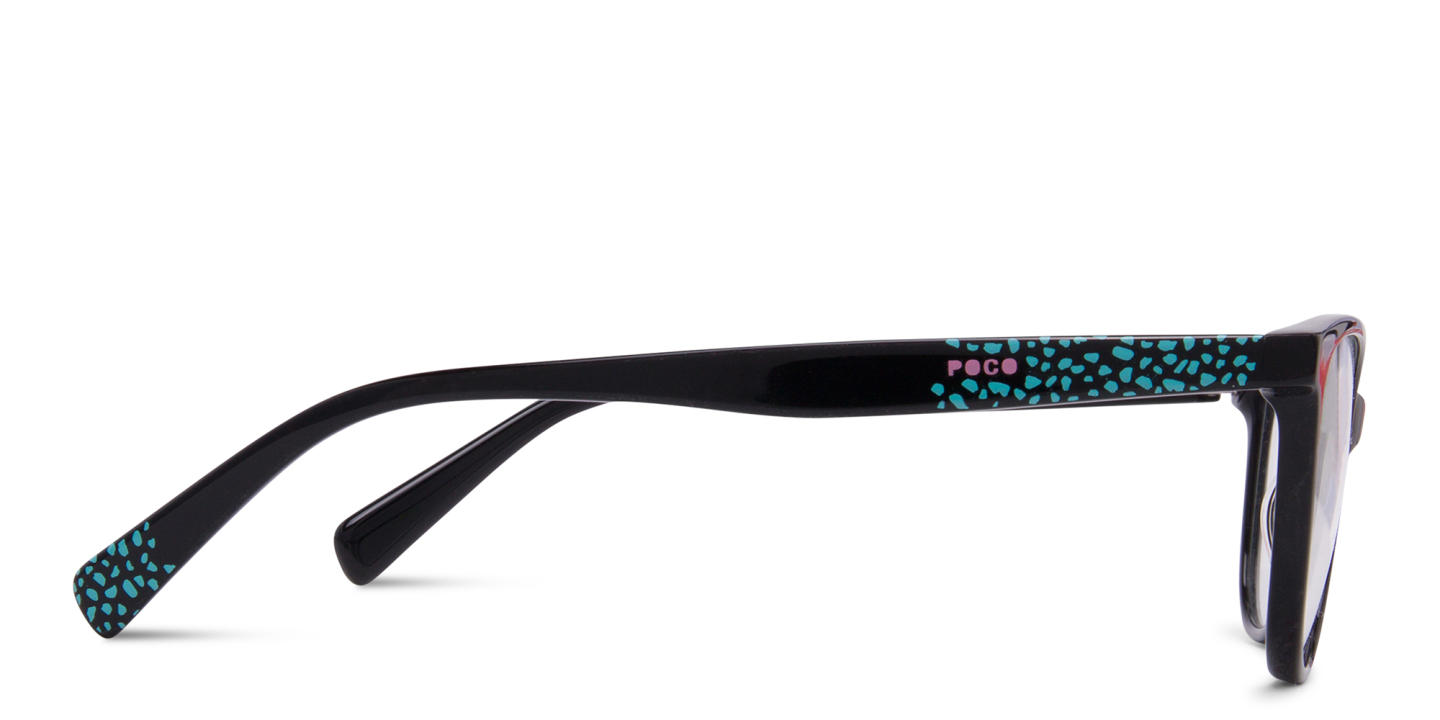 Shop Tempo Square Eyeglasses in Black online.