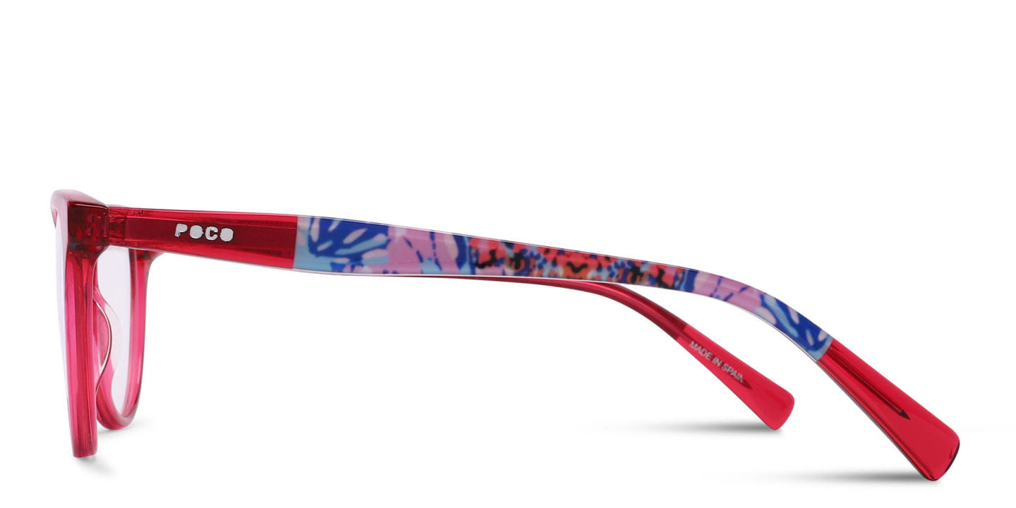 Tempo Cat-Eye Eyeglasses in Red – Product Photo 2