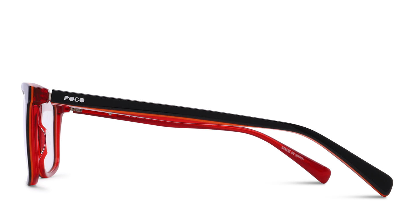 Shop Tempo Square Eyeglasses in Black online.