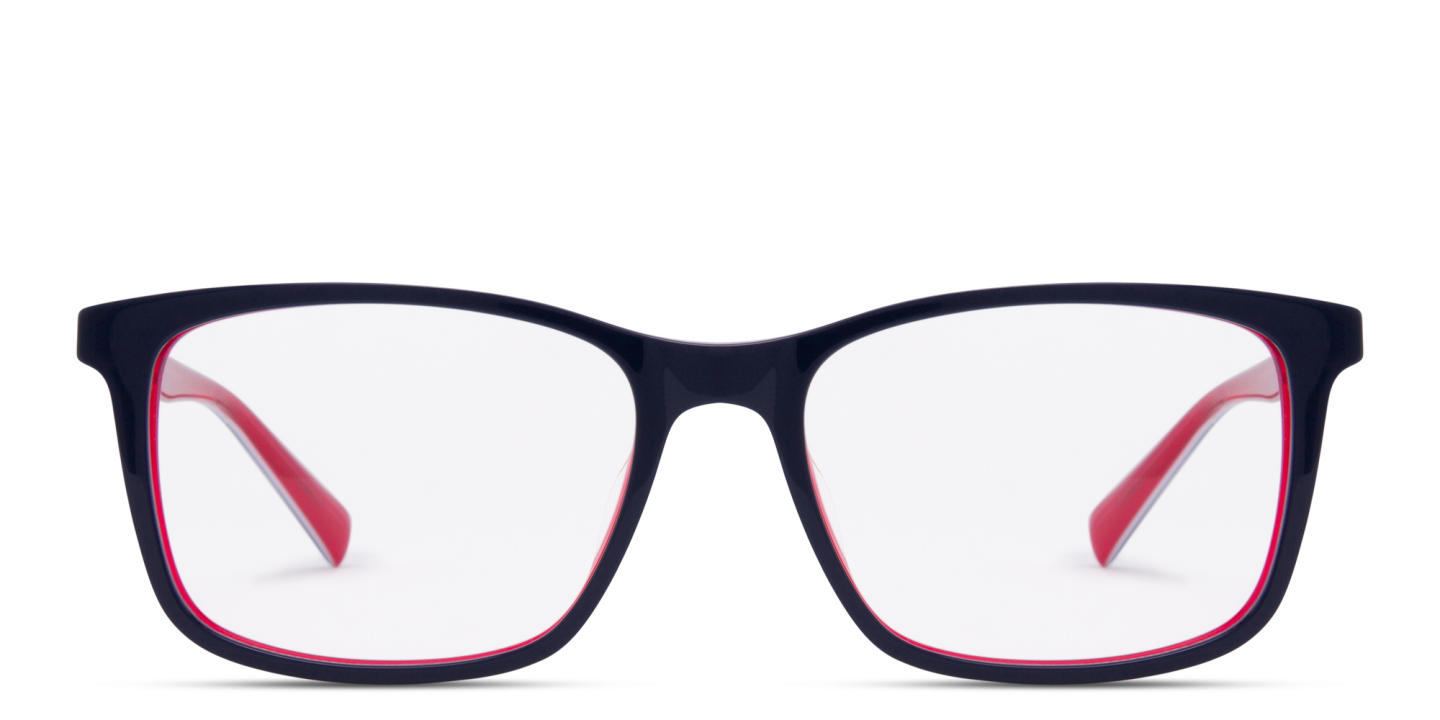 Tempo Rectangle Eyeglasses in Blue – Product Photo 0