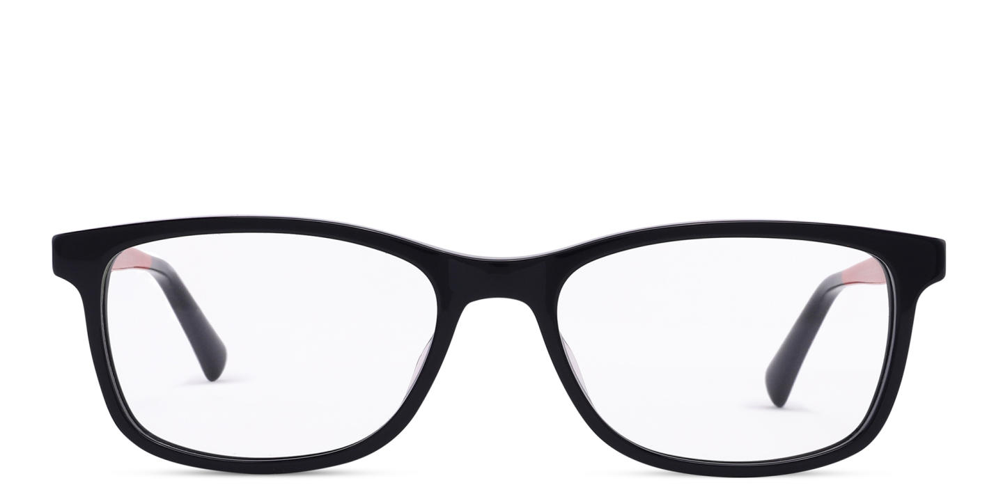 Tempo Rectangle Eyeglasses in Black – Product Photo 0