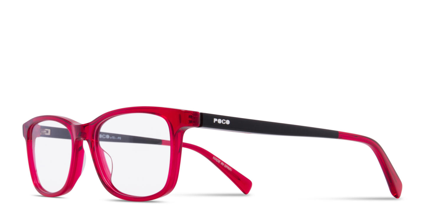 Tempo Rectangle Eyeglasses in Shiny Black – Product Photo 1