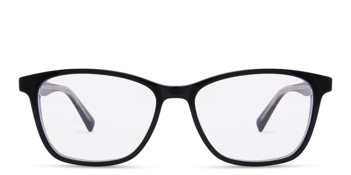 Tempo Square Eyeglasses in Black – Product Photo 0
