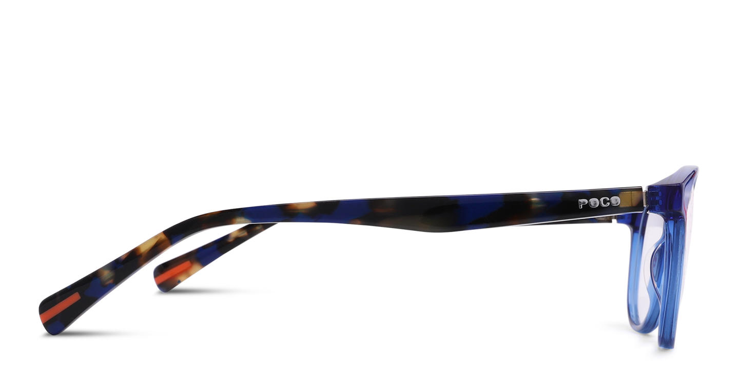 Tempo Round Eyeglasses in Blue – Product Photo 3