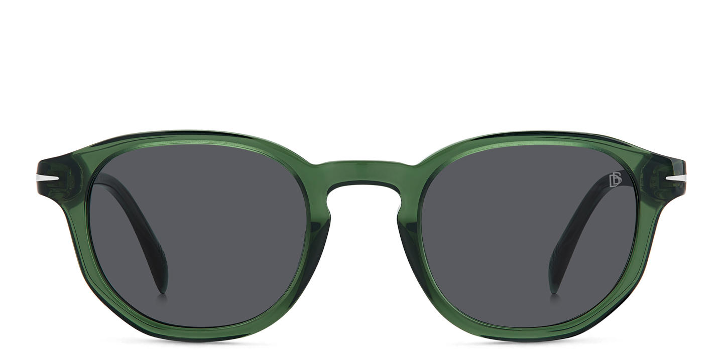 DAVID BECKHAM Round Sunglasses in Green – Product Photo 0