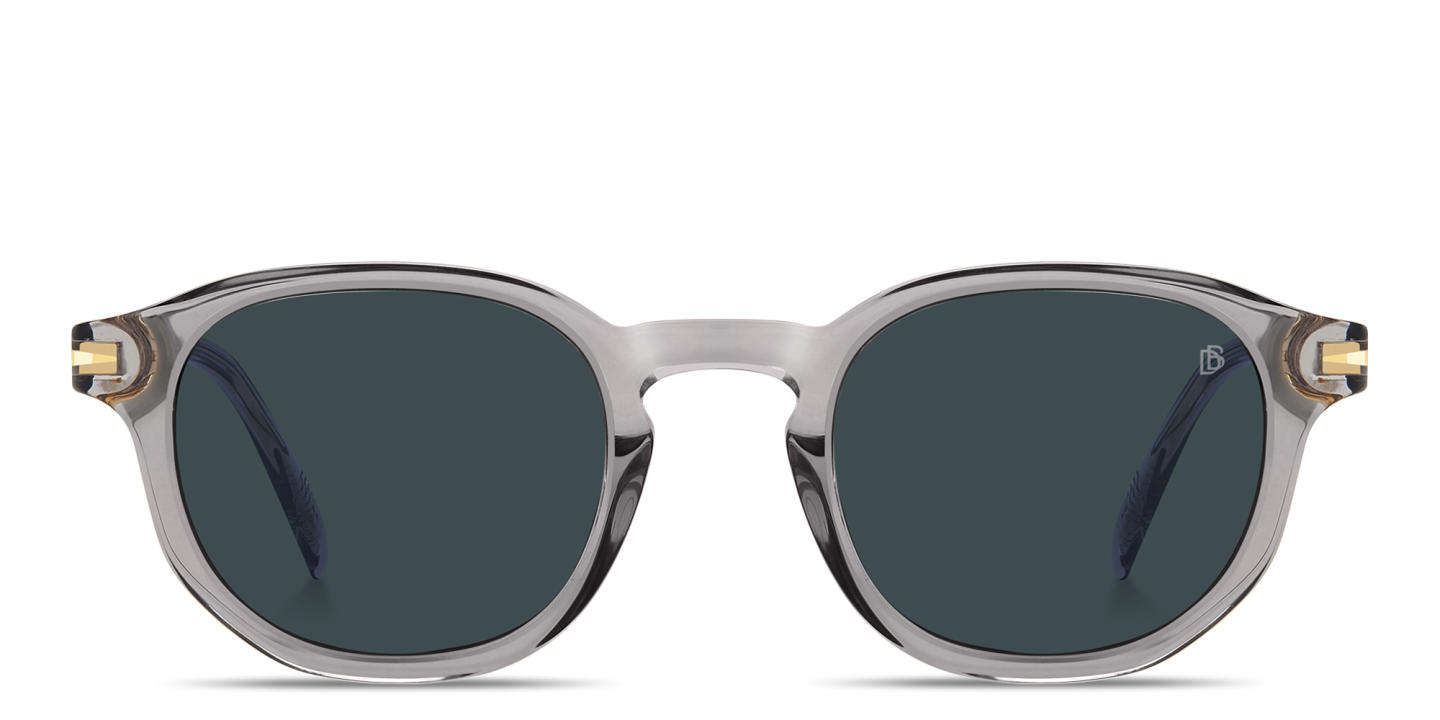 Shop DAVID BECKHAM Talisman Round Sunglasses in Grey online.