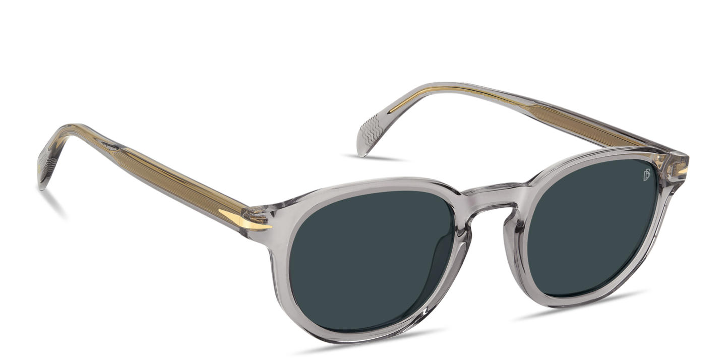 Shop DAVID BECKHAM Talisman Round Sunglasses in Grey online.