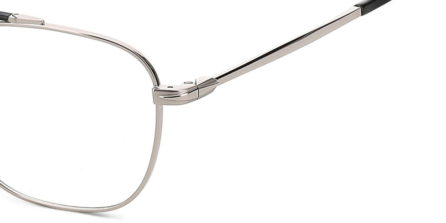 Shop DAVID BECKHAM Square Eyeglasses in Ruthenium online.