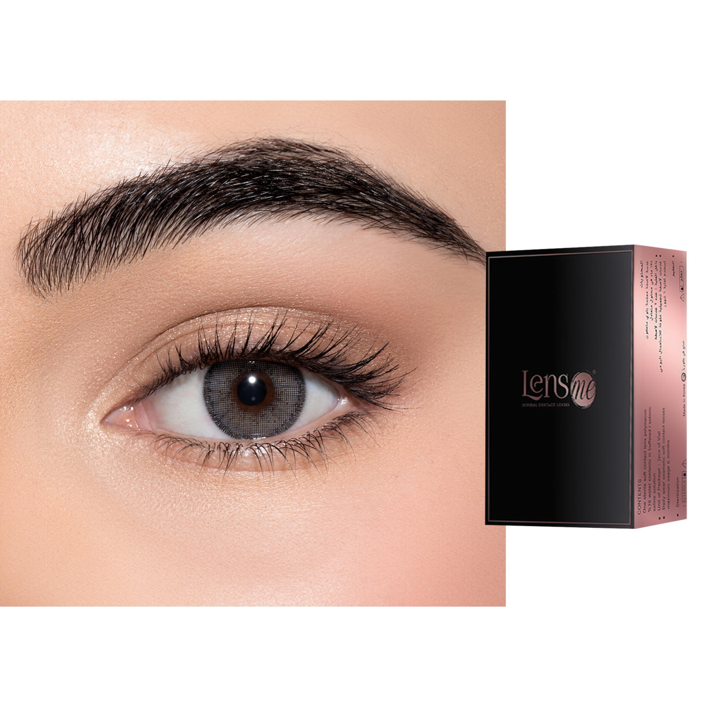 Shop Lensme Monthly Color Contact Lenses - Mist in Mist online.