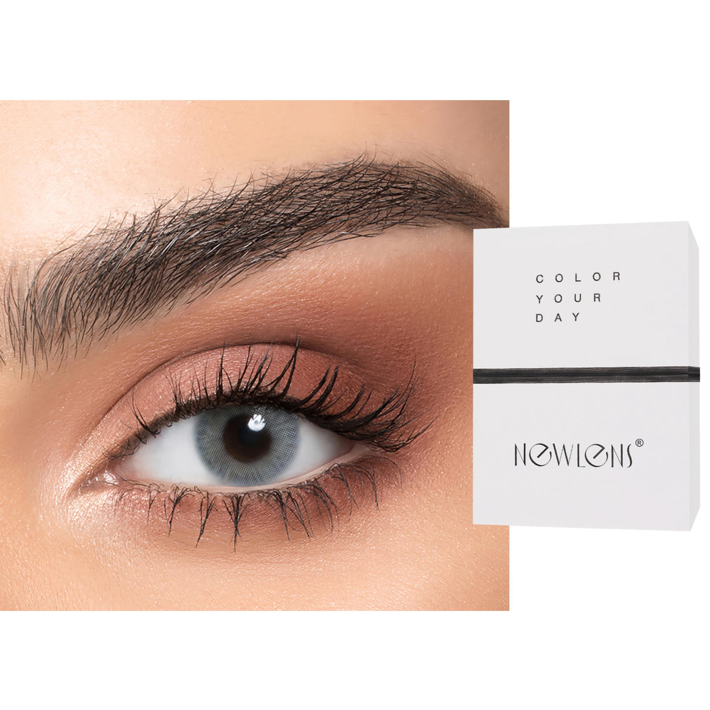 Shop NEWLENS Monthly Color Contact Lenses - River in River online.