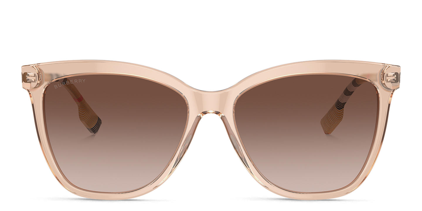BURBERRY Vintage Check Square Sunglasses in Pink – Product Photo 0