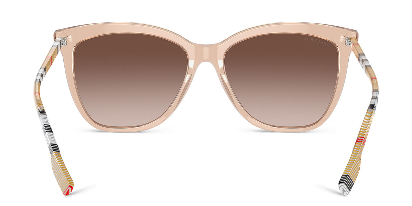 BURBERRY Vintage Check Square Sunglasses in Pink – Product Photo 3
