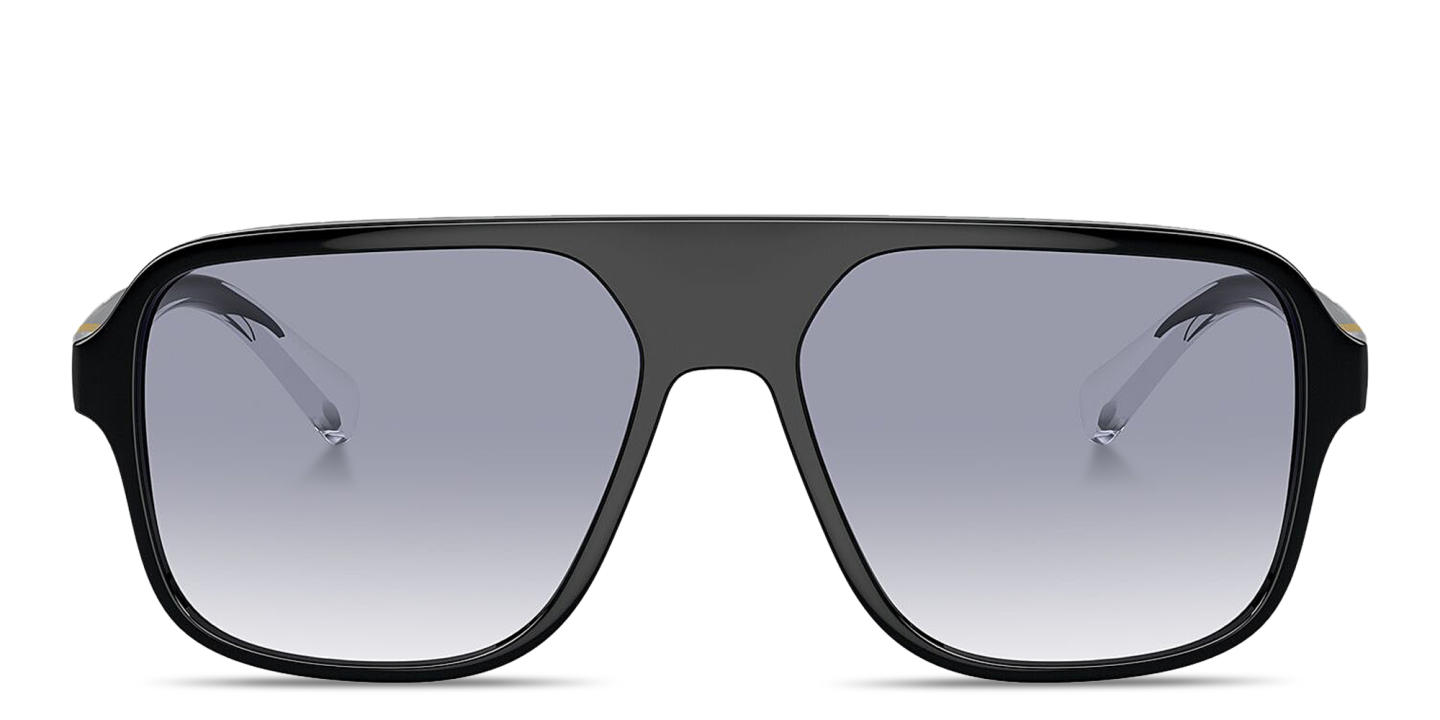 Dolce & Gabbana Logo Signature Pilot Sunglasses in Black – Product Photo 0