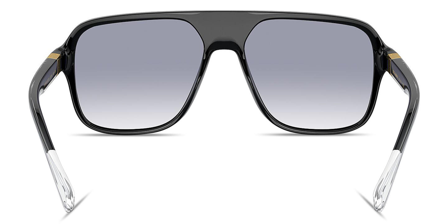 Dolce & Gabbana Logo Signature Pilot Sunglasses in Black – Product Photo 3