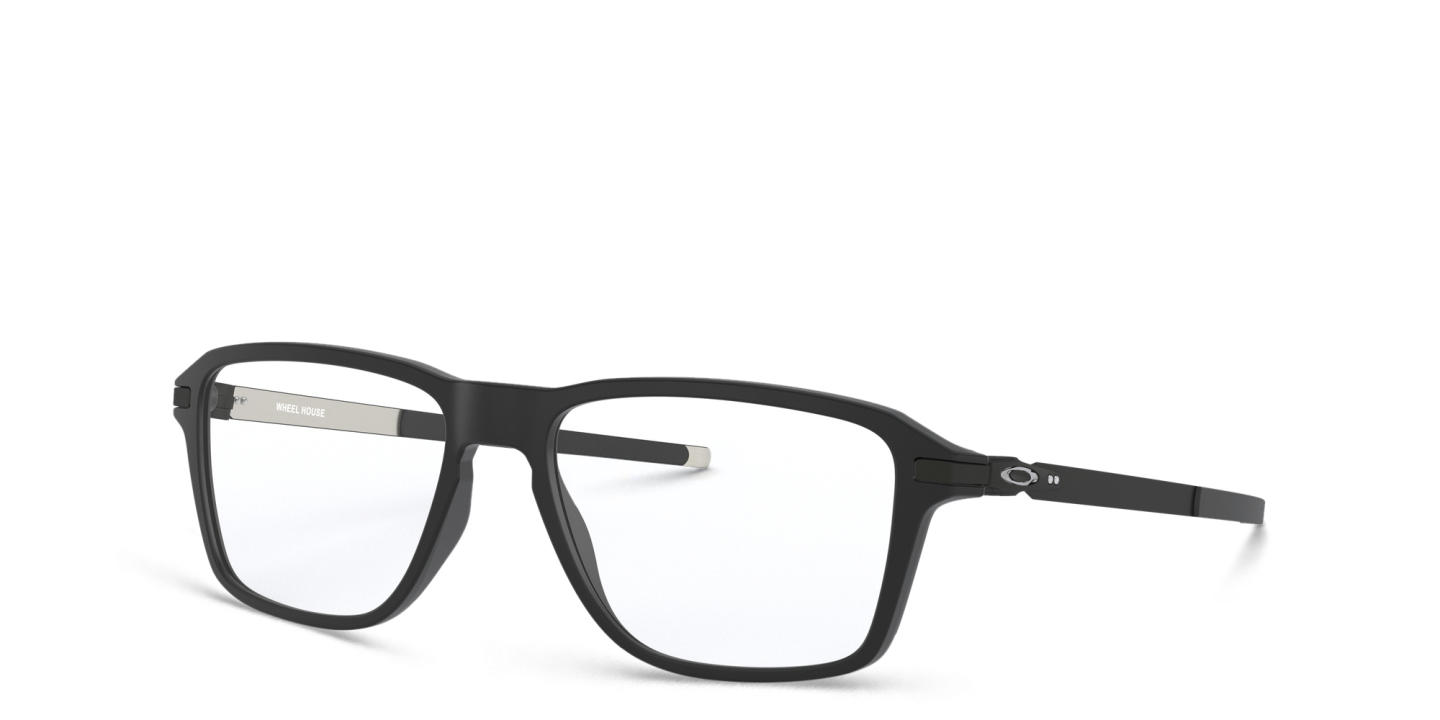 Oakley Square Eyeglasses in Satin Black – Product Photo 1