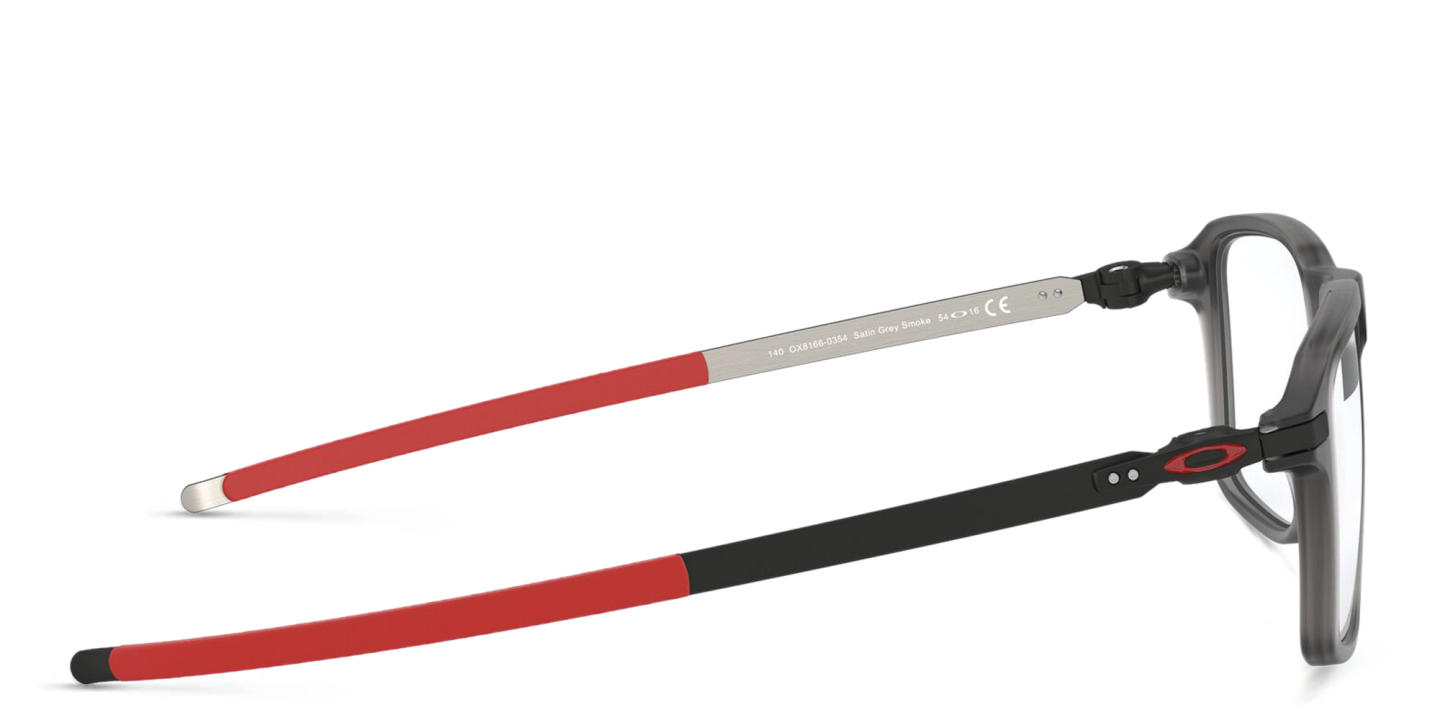 Oakley Wheel House Square Eyeglasses in Satin Grey Smoke – Product Photo 3