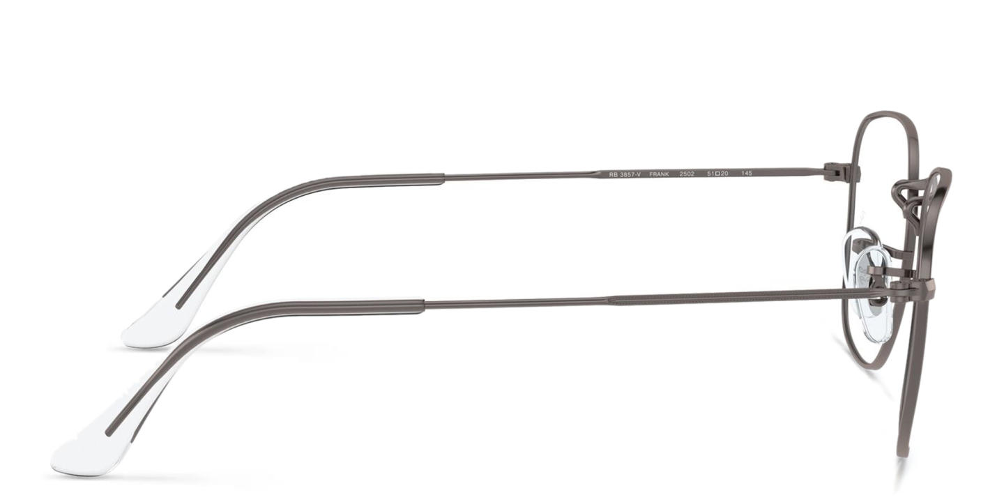 نظارة طبية "فرانك" بإطار مربع للجنسين من راي بان بلون رصاصي - صورة المنتج 3