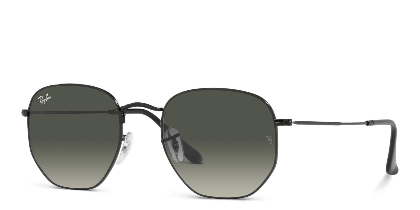 Ray-Ban Hexagonal Unisex Sunglasses in Black – Product Photo 1