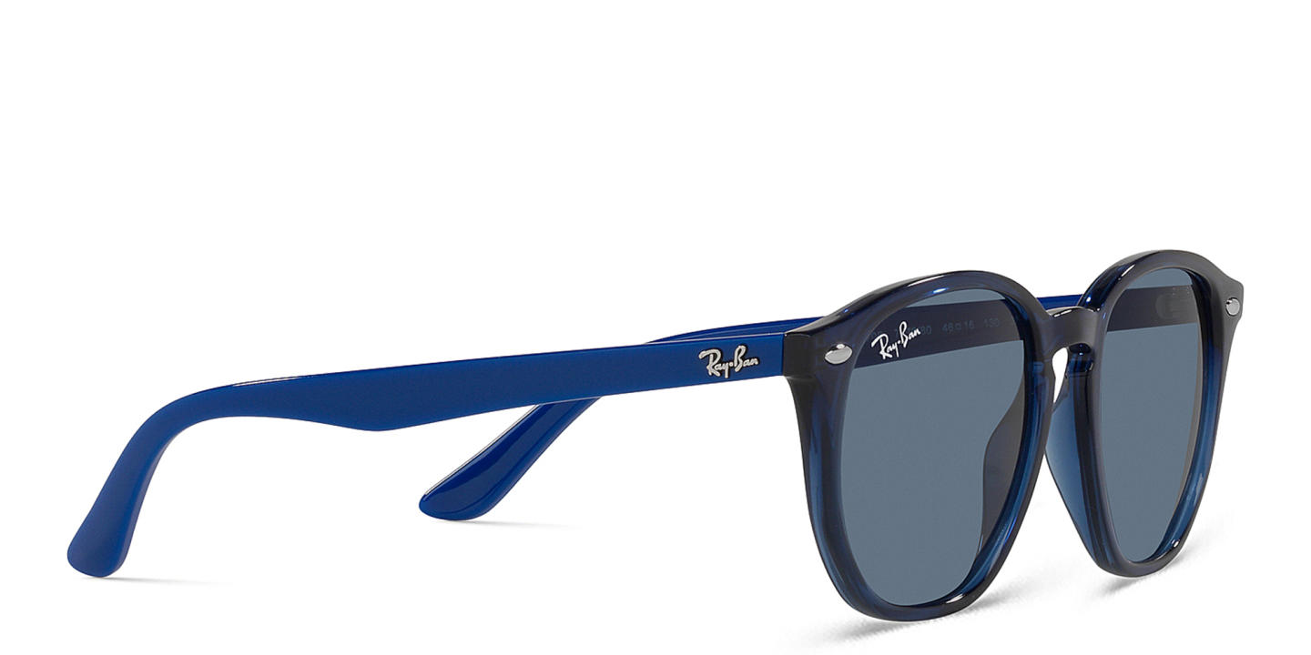 Ray-Ban Junior Kids Irregular Sunglasses in Transparent Blue – Product Photo 3