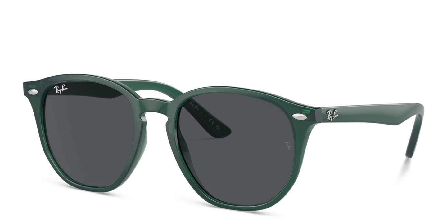 Ray-Ban Junior Kids Irregular Sunglasses in Green – Product Photo 1