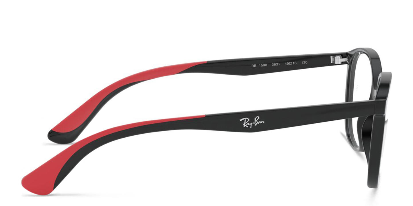 Ray-Ban Junior Kids Square Eyeglasses in Black – Product Photo 2