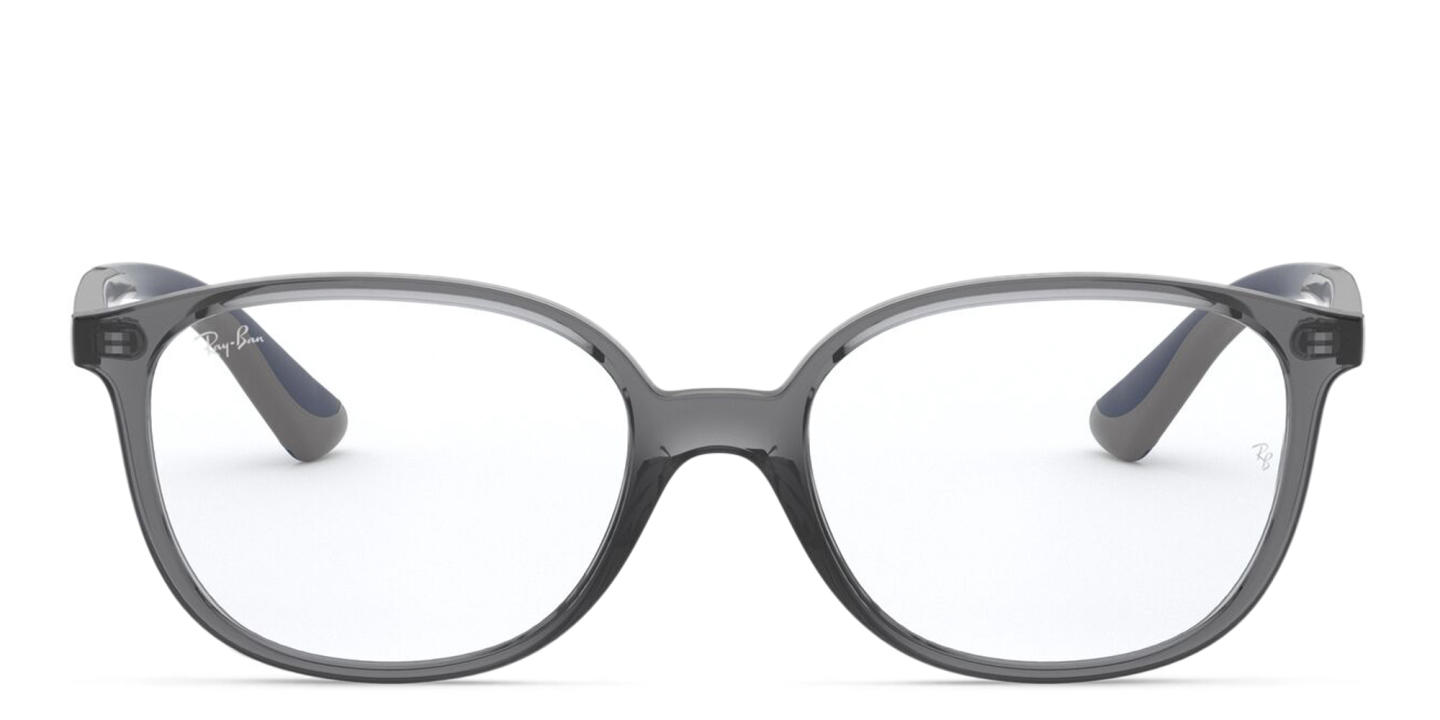 Ray-Ban Junior Kids Square Eyeglasses in Transparent Grey – Product Photo 0