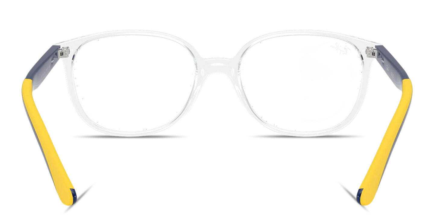 Shop Ray-Ban Junior Optics Kids Square Eyeglasses in Crystal online.