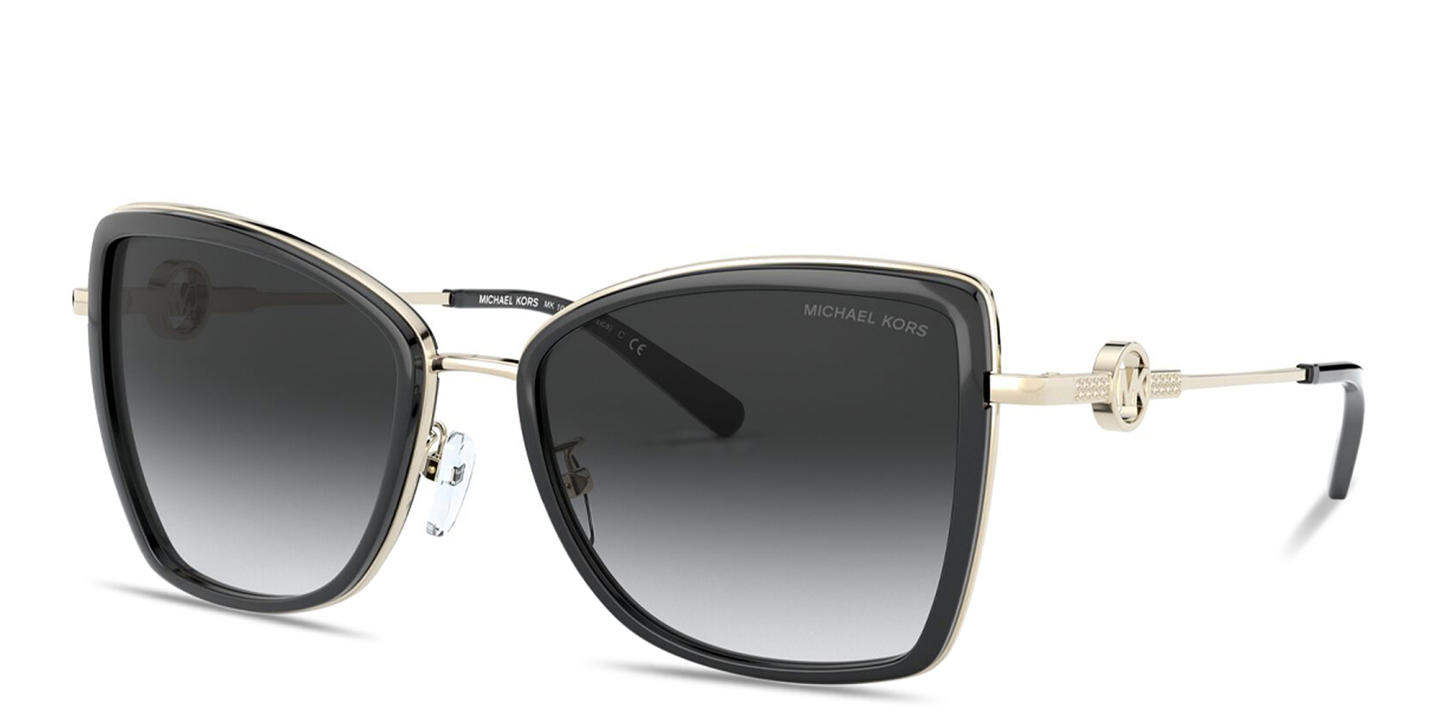 Michael Kors Corsica Butterfly Sunglasses in Black Gold – Product Photo 1