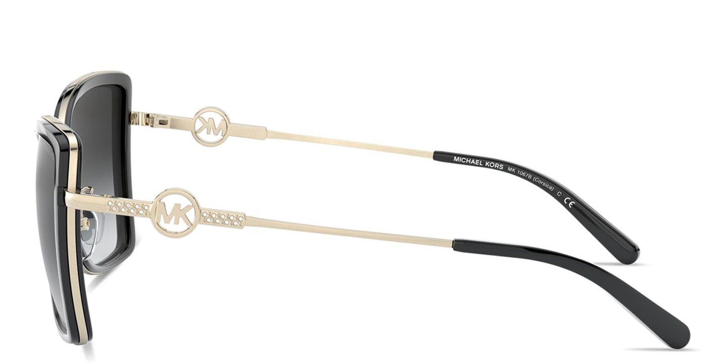 Michael Kors Corsica Butterfly Sunglasses in Black Gold – Product Photo 2