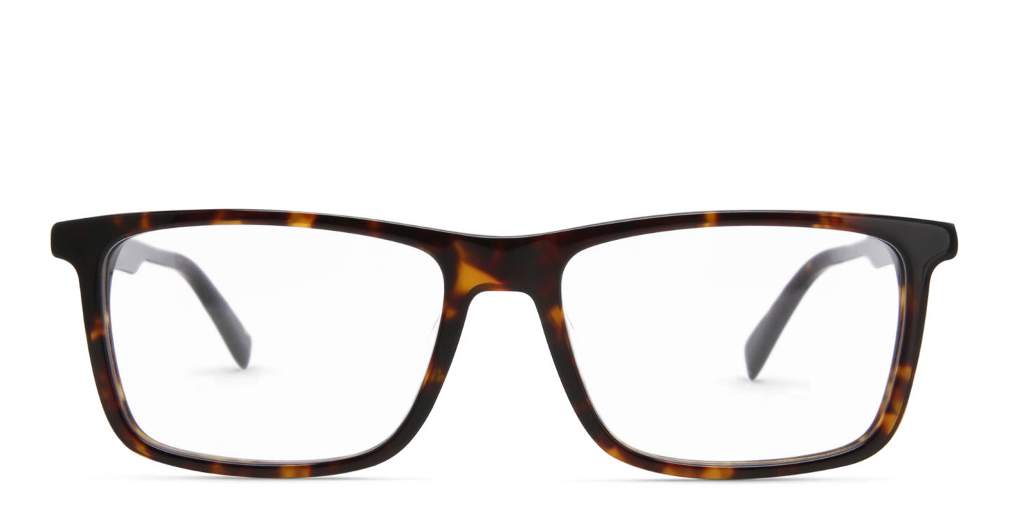EYE'M Ferrari Unisex Rectangle Eyeglasses in Havana – Product Photo 0