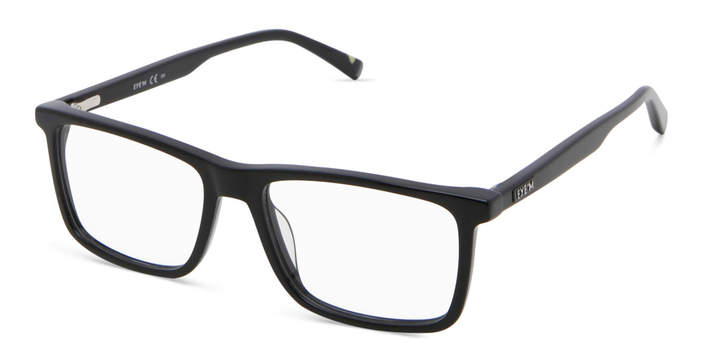 EYE'M Rectangle Eyeglasses in Black – Product Photo 2