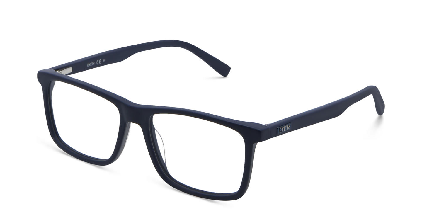 EYE'M Ferrari Unisex Rectangle Eyeglasses in Blue – Product Photo 2