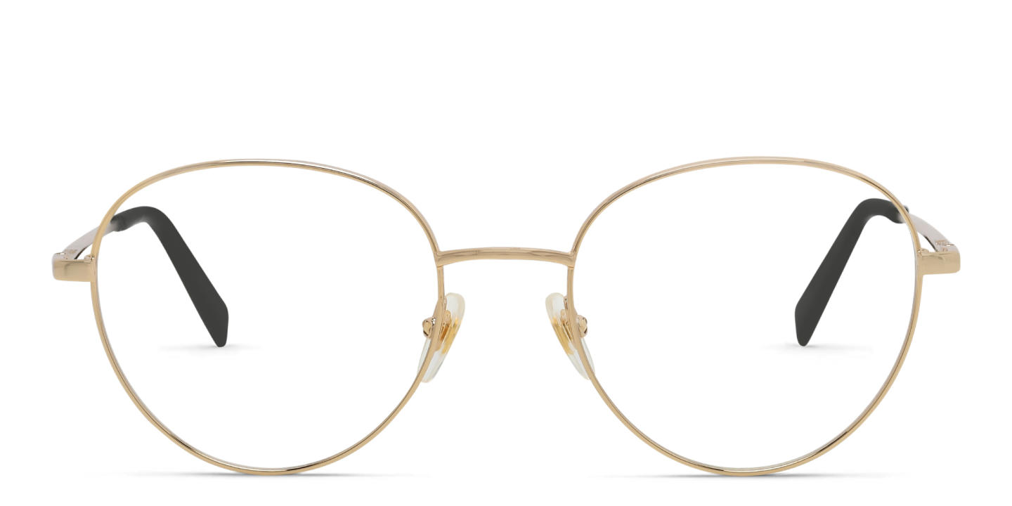 EYE'M Unisex Round Eyeglasses in Gold – Product Photo 0