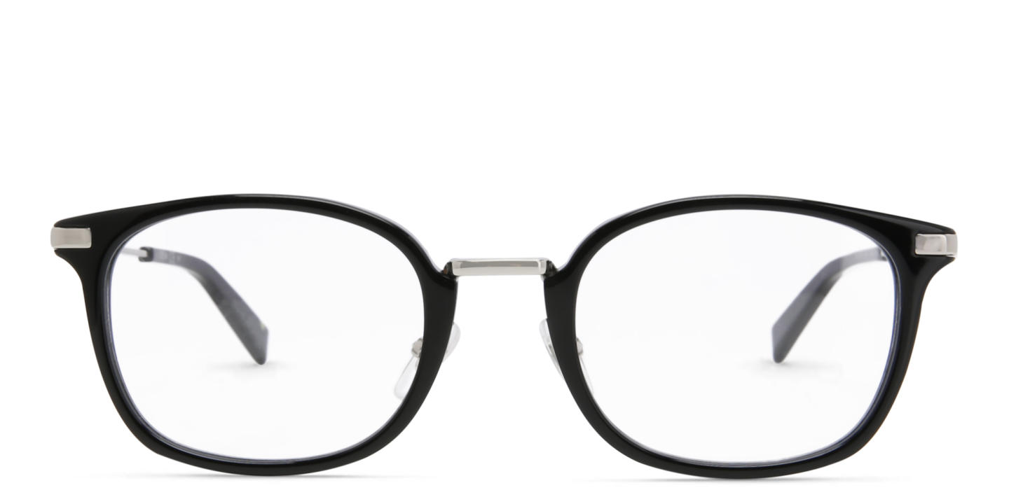 EYE'M Unisex Square Eyeglasses in Black – Product Photo 0