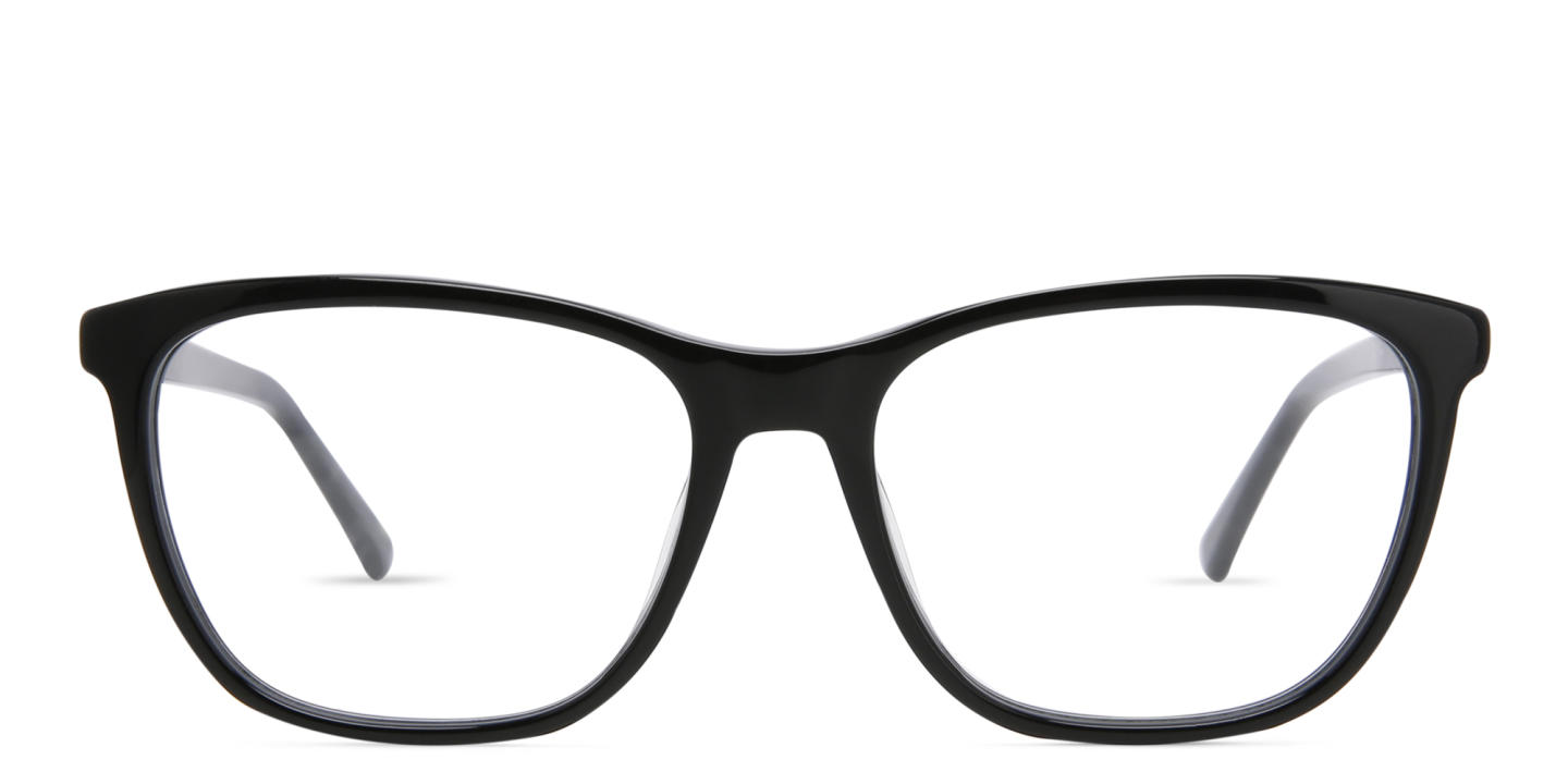 EYE'M Square Eyeglasses in Black – Product Photo 0
