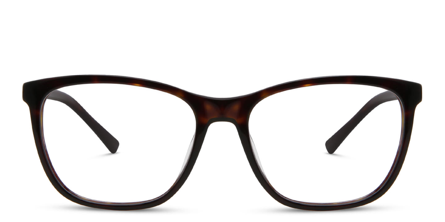 EYE'M Square Eyeglasses in Dark Havana – Product Photo 0