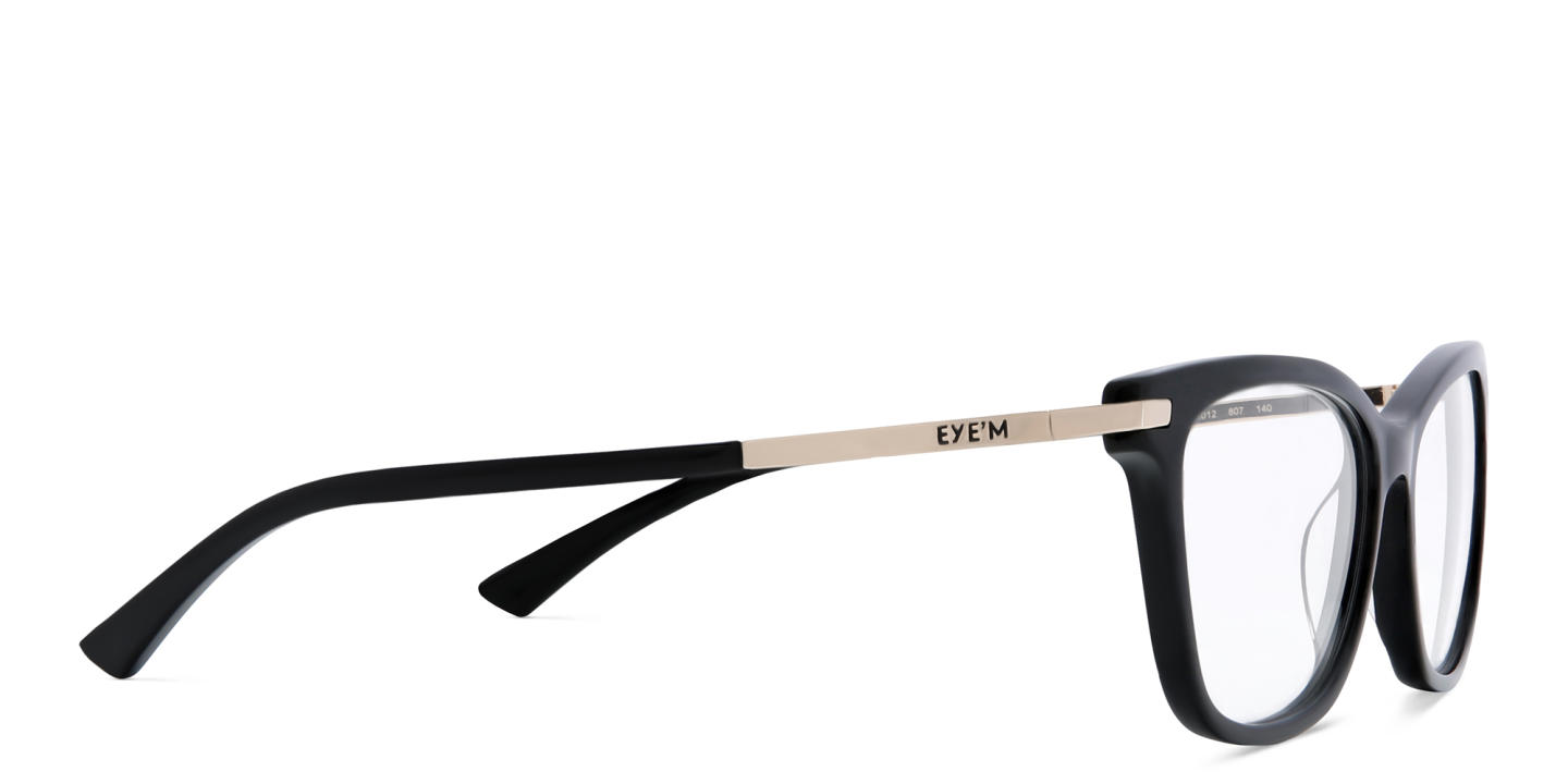 EYE'M Cat Eye Eyeglasses in Black – Product Photo 3