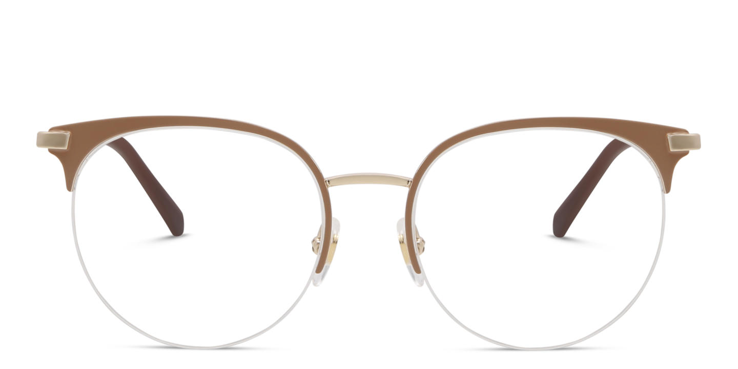 EYE'M Half Rim Cat Eye Eyeglasses in Nude – Product Photo 0