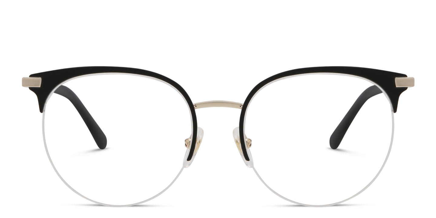 EYE'M Half Rim Cat Eye Eyeglasses in Black – Product Photo 0