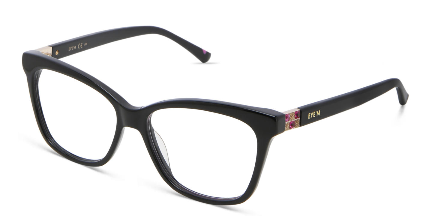 EYE'M Cat Eye Eyeglasses in Black – Product Photo 2