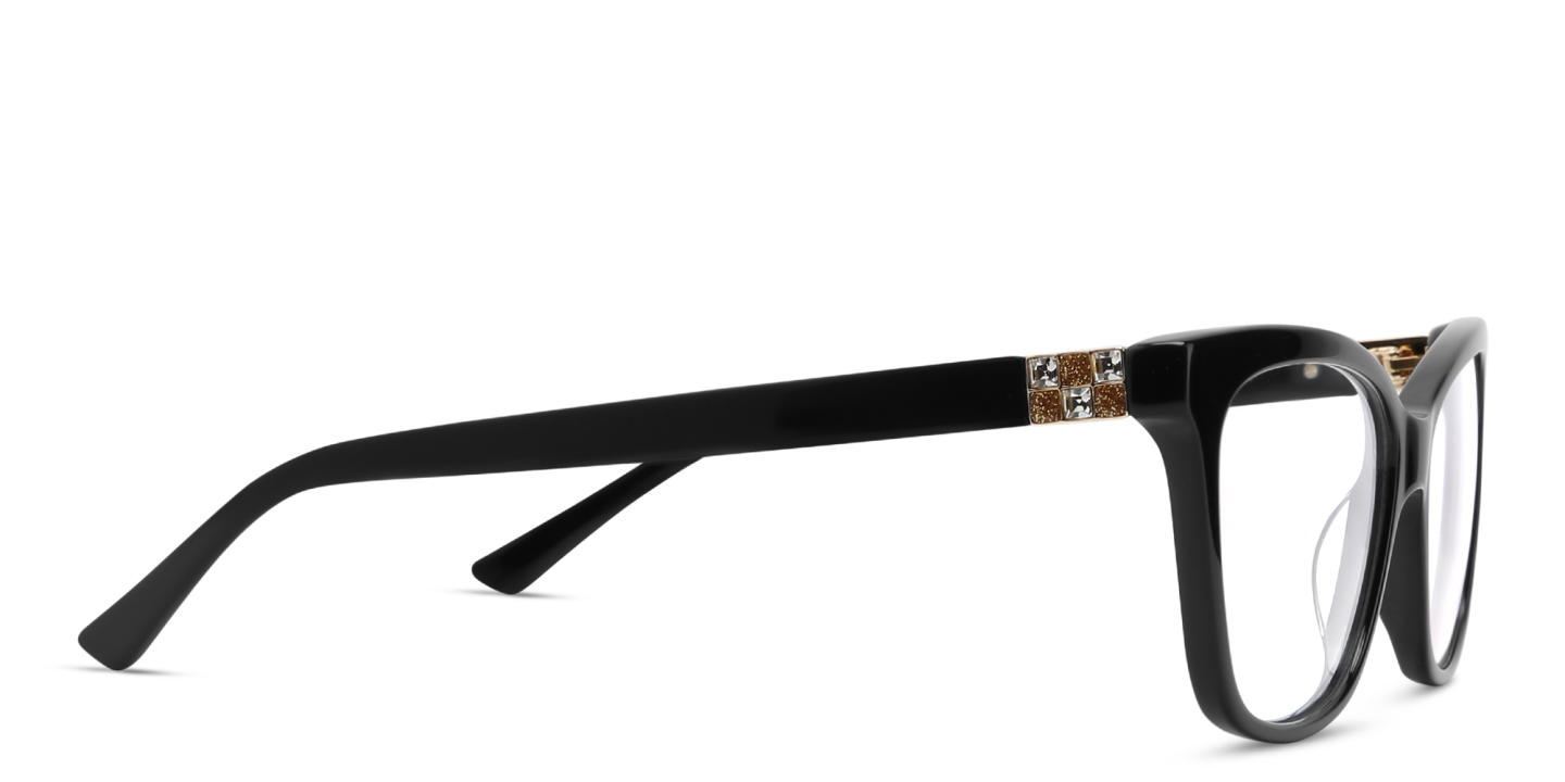 EYE'M Cat Eye Eyeglasses in Matte Black – Product Photo 3