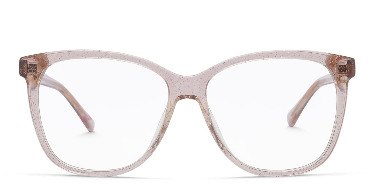 EYE'M Square Eyeglasses in Nude – Product Photo 0