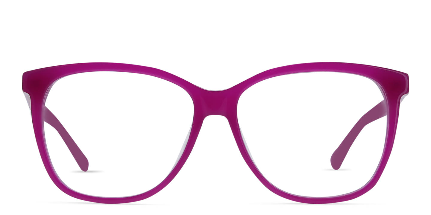 EYE'M Square Eyeglasses in Purple – Product Photo 0