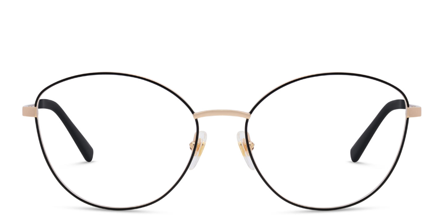 EYE'M Wide Cat Eye Eyeglasses in Black – Product Photo 0