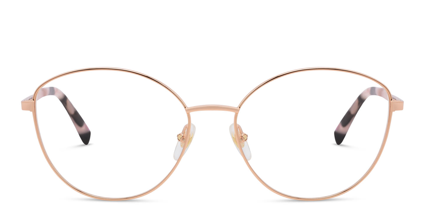 EYE'M Wide Cat Eye Eyeglasses in Rose Gold – Product Photo 0