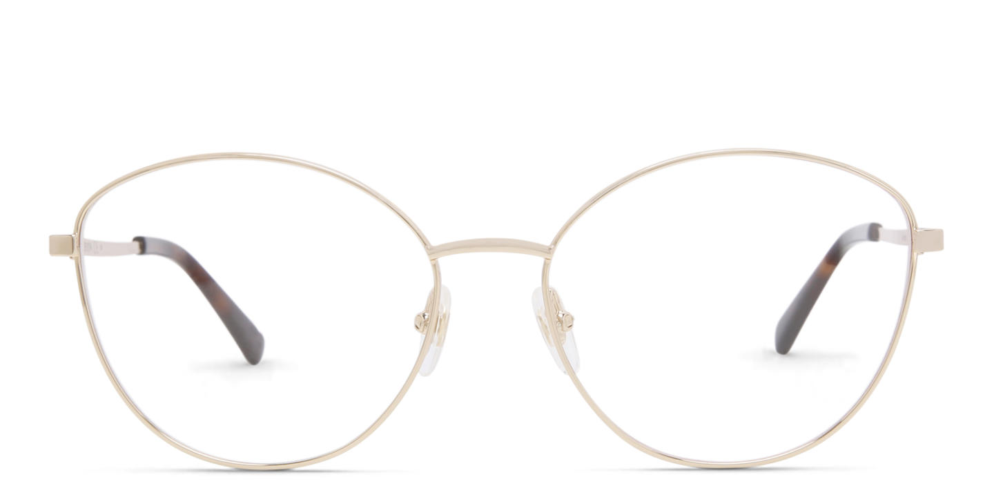EYE'M Wide Cat Eye Eyeglasses in Gold – Product Photo 0