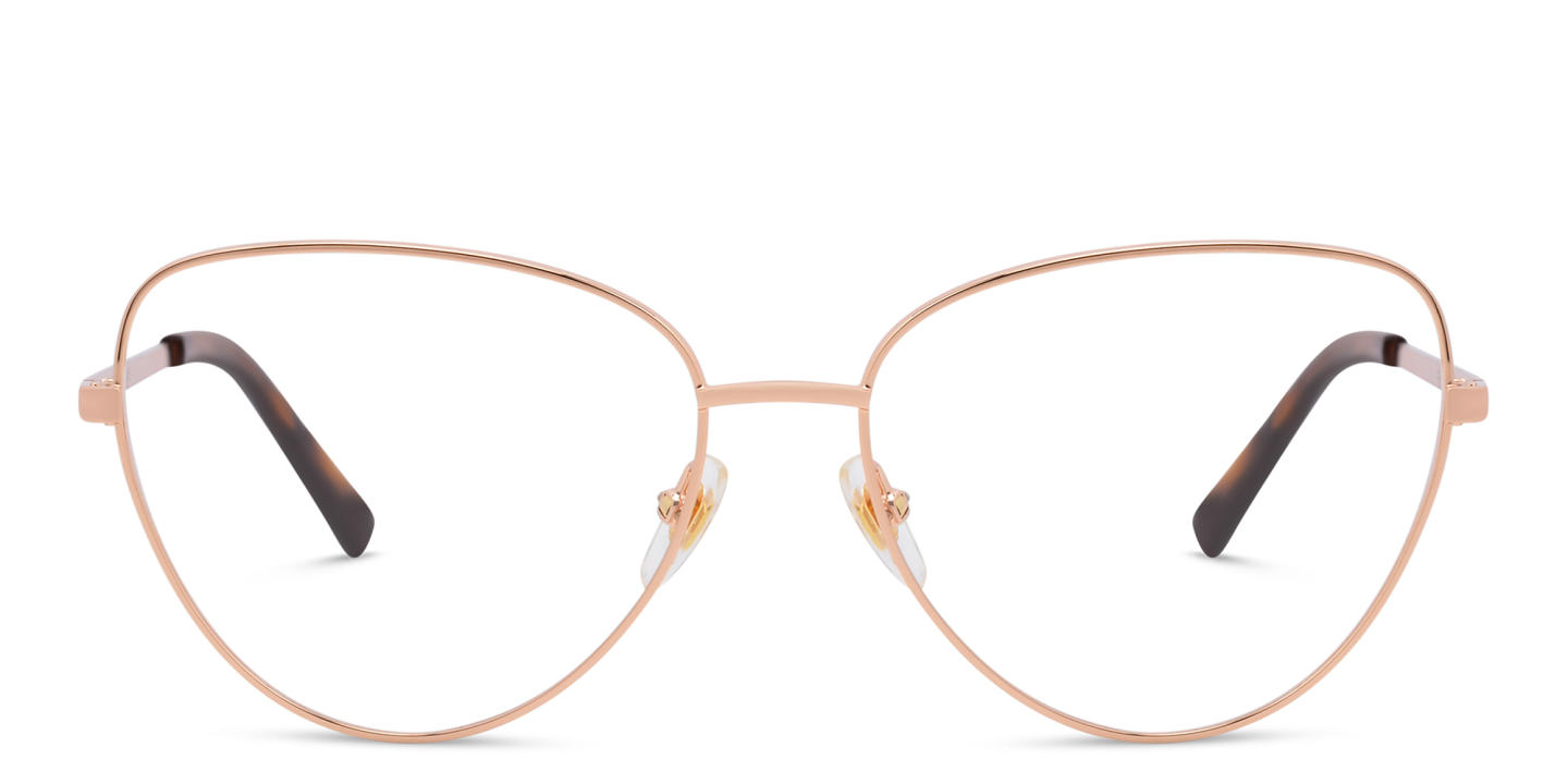 Shop EYE'M Cat Eye Eyeglasses in Rose Gold online.